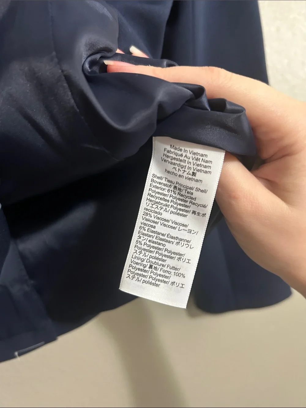 NWT J Crew Cora lady jacket in four-season stretch 12 Navy